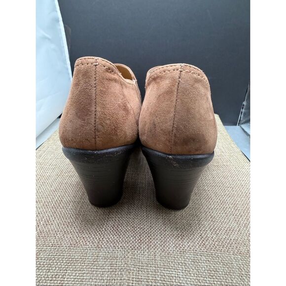 Soft Spots Suede Mary Jane Heels Size 9.5 Light Brown - Picture 4 of 9